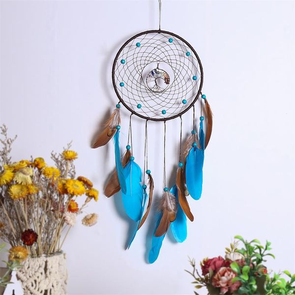 

decorative objects & figurines 2021 wall decoration feather dream catcher hanging door bohemia hollow ornament for home