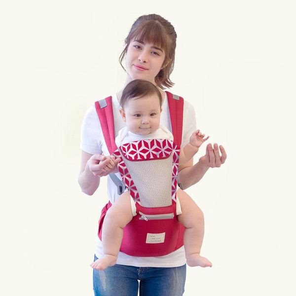 

aierbao four seasons multifunctional breathable baby convenient shoulder waist stool carrier care for summer carriers, slings & backpacks
