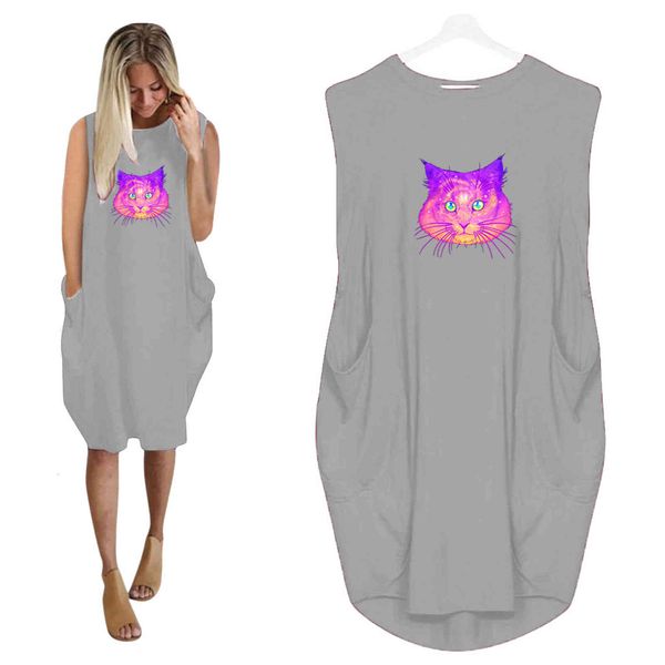 

casual dresses female casual foreign trade express released size fat sister dress printed in stock na1b, Black;gray