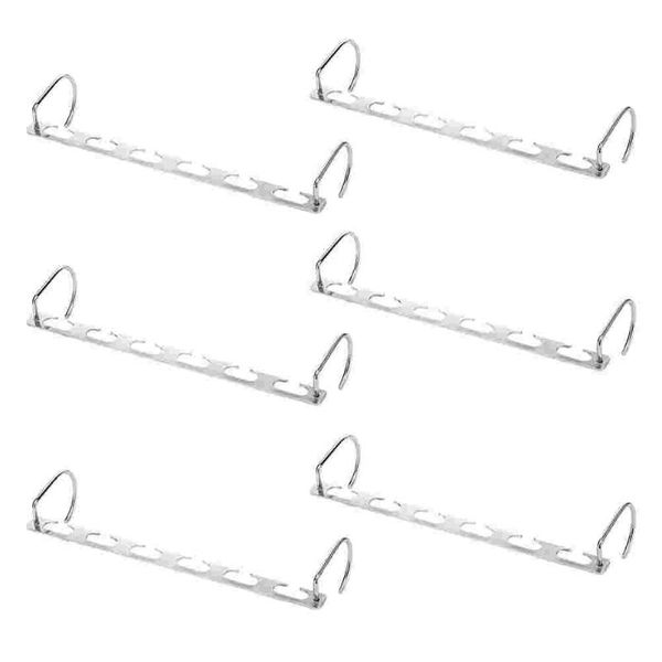 

hangers & racks 6pcs practical multiple-hole durable clothes anti-slide