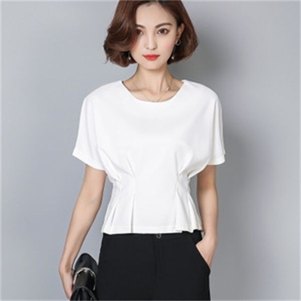

summer fashion black t shirt women tshirt 210401, White