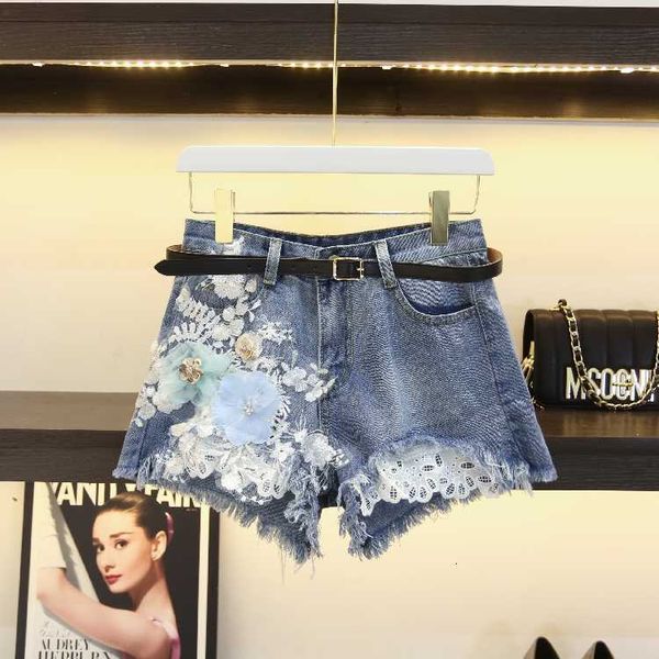 

women's shorts summer short jeans student shorts embroidered girls loose thin legs yw6u, White;black