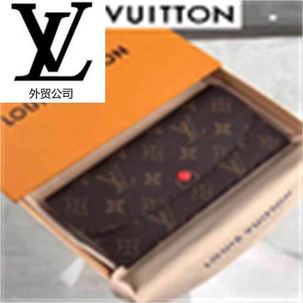 

key brand designer luxury orange long beanie wallet m60696 women real leather long wallet chain wallets compact purse clutches evening card
