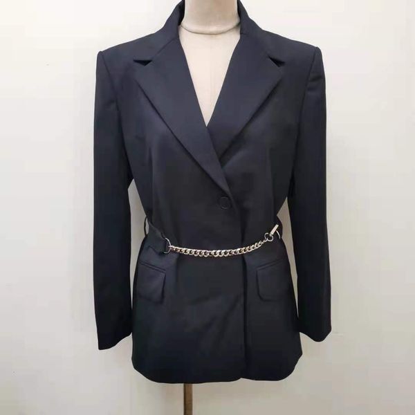

women's suits & blazers female blazer jacket, jacket with a button engraved long sleeve stripes buvl, White;black