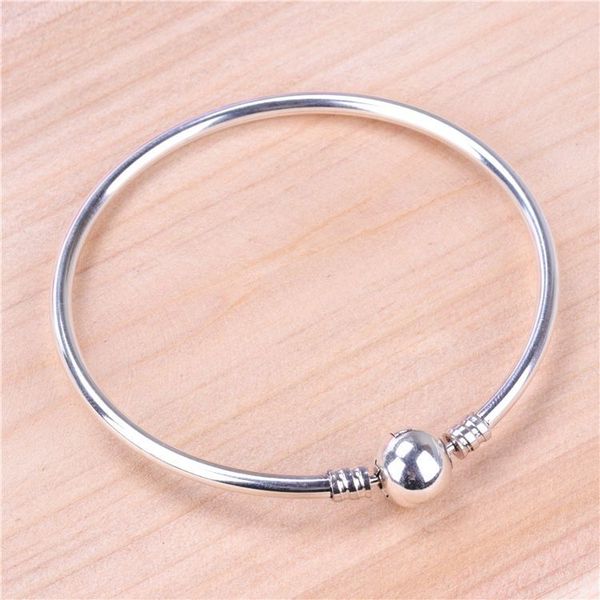 

100% s925 classic cz diamond love bracelet fit pandora charm beads bangle ladys bracelets jewelry for women with original box, Golden;silver