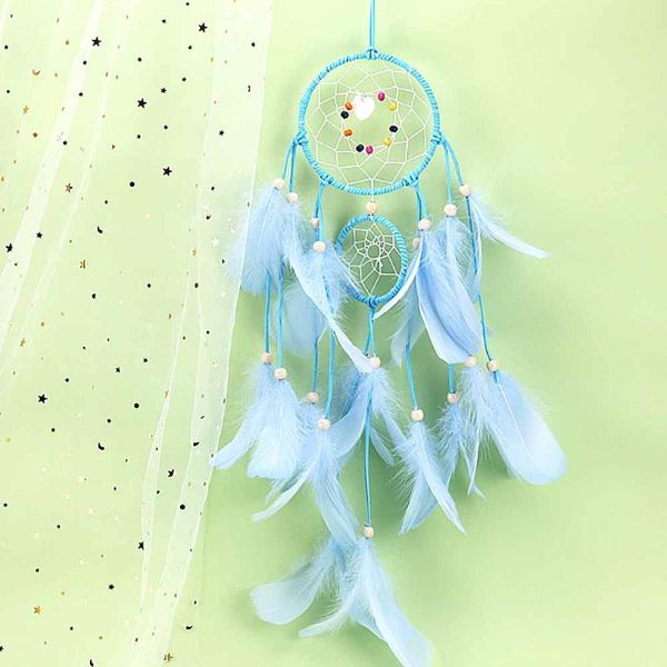 

dream catcher with led lights handmade dreamcatcher feathers night light catchers wall hanging home room decoration decorative objects & fig