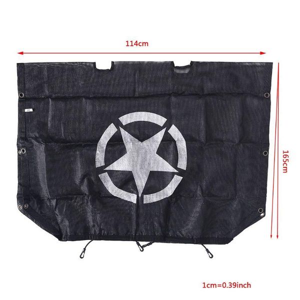 

car sunshade 918b fit wrangler jk 4door five star roof mesh cover uv protection