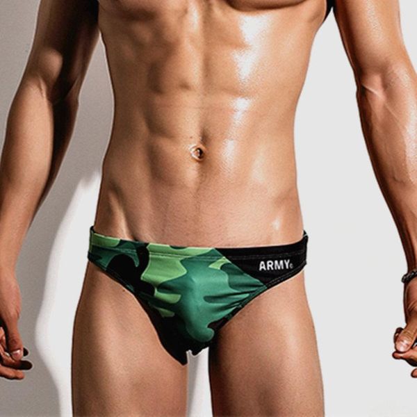 

mens swim briefs bikini swimwear camouflage swimming trunks for youth man swimsuit gay bathing suit beach shorts zwembroek men's