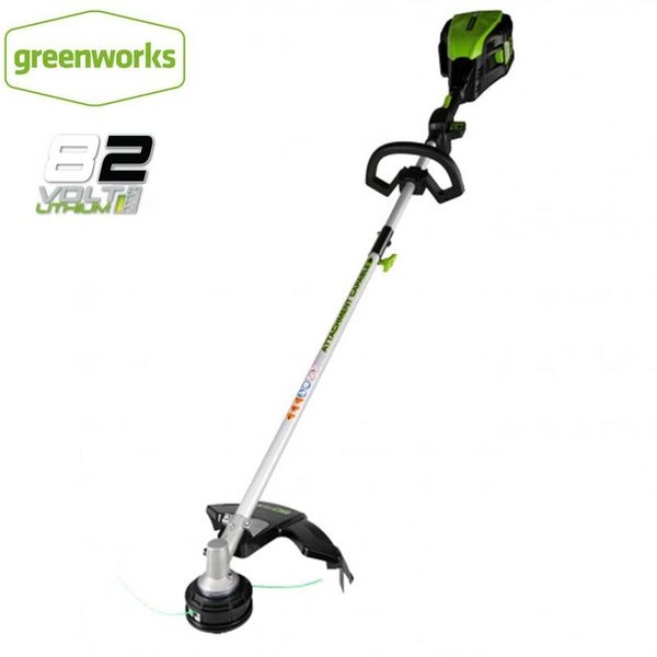 

electric trimmers arrival greenworks 82v 16-inch cordless brushless mount string trimmer grass tool only return