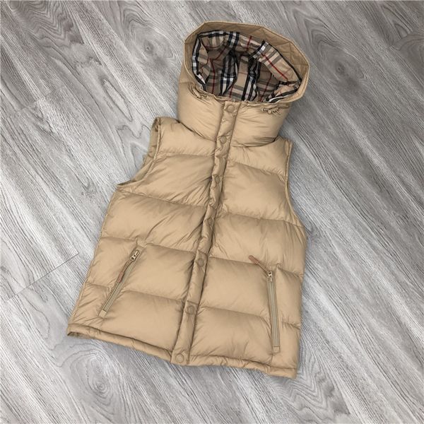 

family b et women's european goods outer order in winter thickened short 90 white duck down vt for women, Black