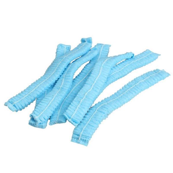 

shower caps 200 pcs disposable non-woven wig hair cap pleated dust el supplies