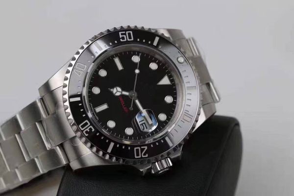 

waterproof business casual mens watches sea 43mm ceramic bezel sapphire automatic movement mechanical watch fashion bracelet wristwatch box, Slivery;brown