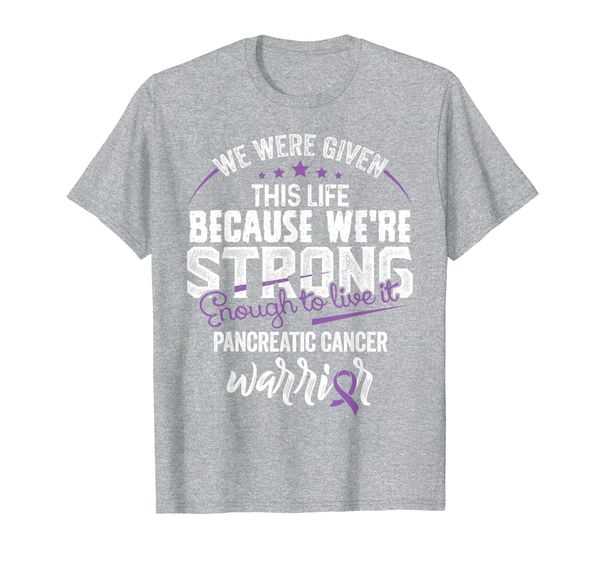 

we're strong- pancreatic cancer awareness ribbon t shirts, White;black