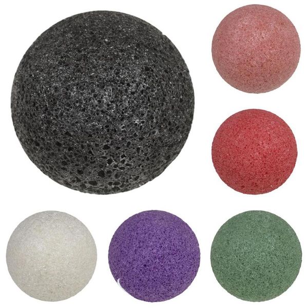 

sponges, applicators & cotton 6 colors round shape solid color sponge cosmetic puff face washing cleanser makeup tool produced from plant fl