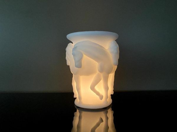 

talya art design, middle size decorative horse figured, lantern candle. candles