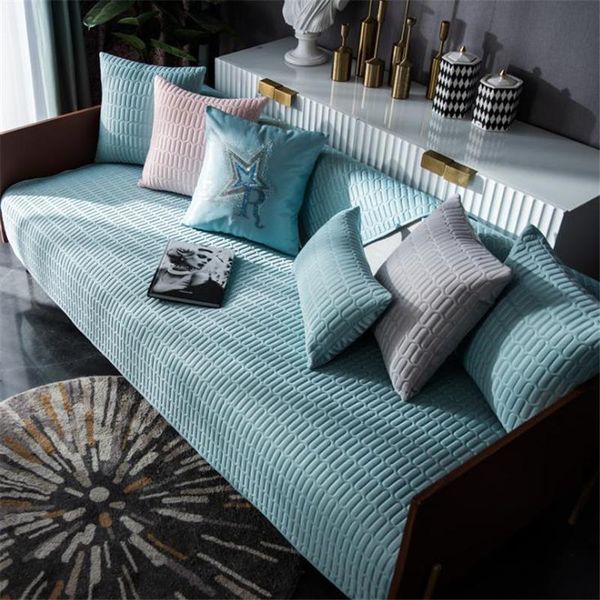 

chair covers nordic style natural latex breathable fabric solid color summer sofa cover thickened non-slip towel cushion home decor