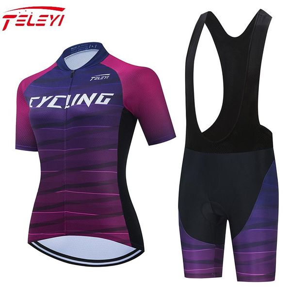 

racing sets women cycling clothing bicycle jersey set female ropa ciclismo girl cycle casual wear road bike bib short pant pad, Black;blue