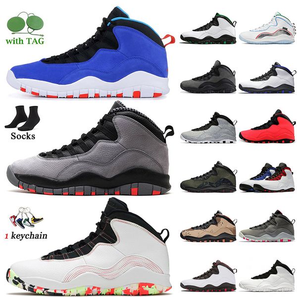 

men og basketball shoes jumpman 10 10s tinker racer blue ember glow orlando smoke grey cement sneakers wings seattle gs fusion red ovo black