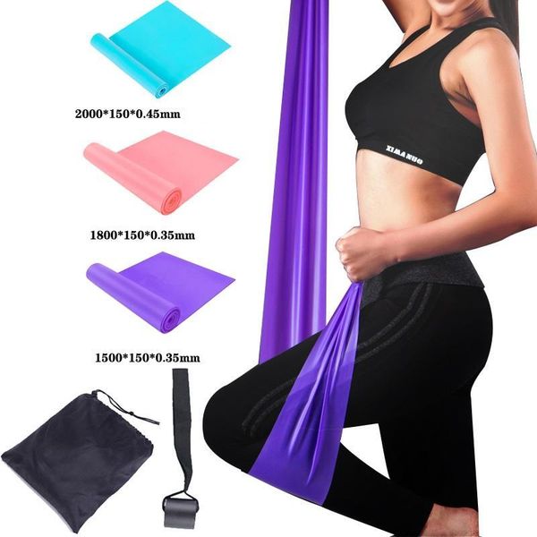 

3pcs pilates yoga tension stretching power exercise elastic assisted pull up resistance band gym fitness bands