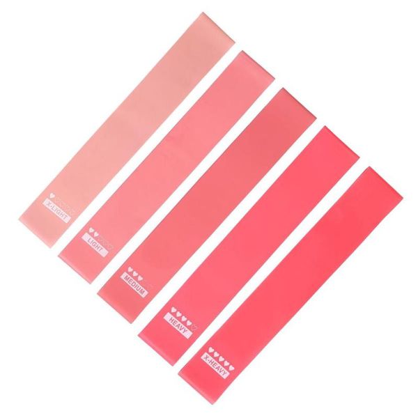 

resistance bands 5pcs/set elastic rubber fitness gum body building yoga workout sport training equipments