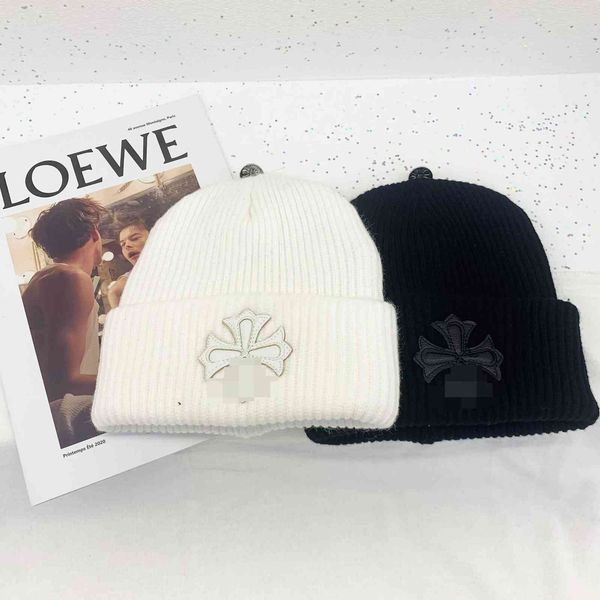 

design cross knitted women's version tide brand ins net red thickened warm wool hat men's outdoor sports hot, Blue;gray