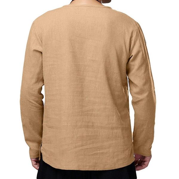

men's casual shirts long-sleeved fashion autumn winter solid color blouse cotton harajuku streetwear clothes1 a6i1, White;black