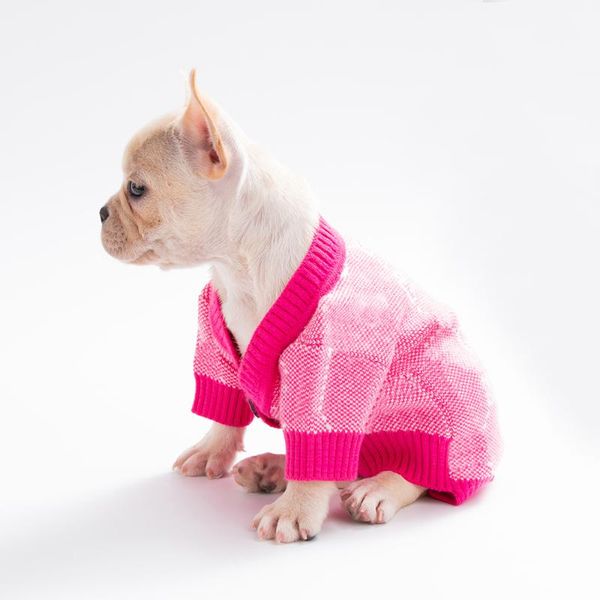 

dog apparel luxury clothes cat sweater pet coat pink blue green cw977