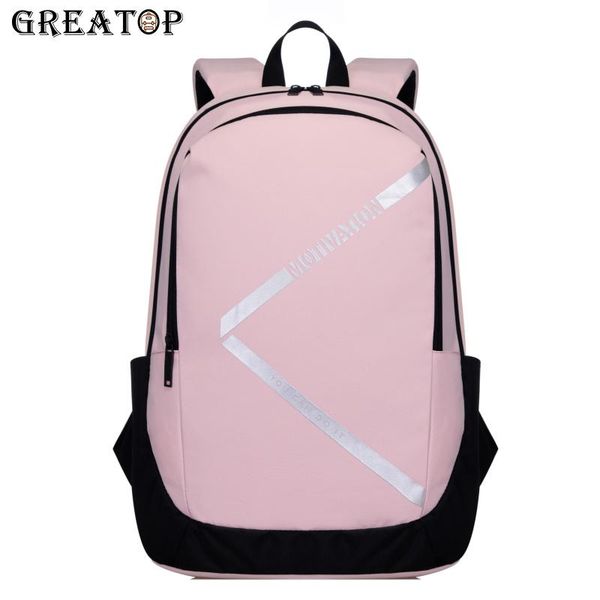 

backpack greamulti-color fashion men women usb external charge lapbackpacks waterproof nylon school bags for teenager