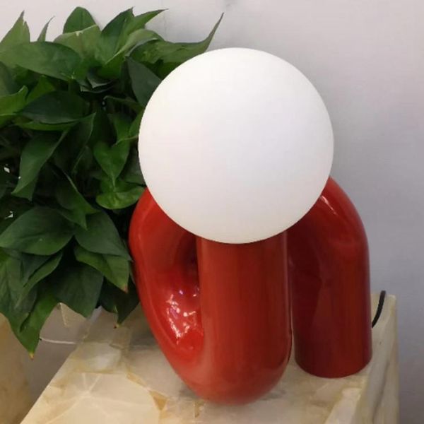 

europe nordic led glass ball table lamp luminaria dining room bedside lamps