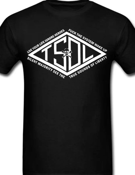 

tsol true sounds of liberty punk rock music band t shirt tee, White;black