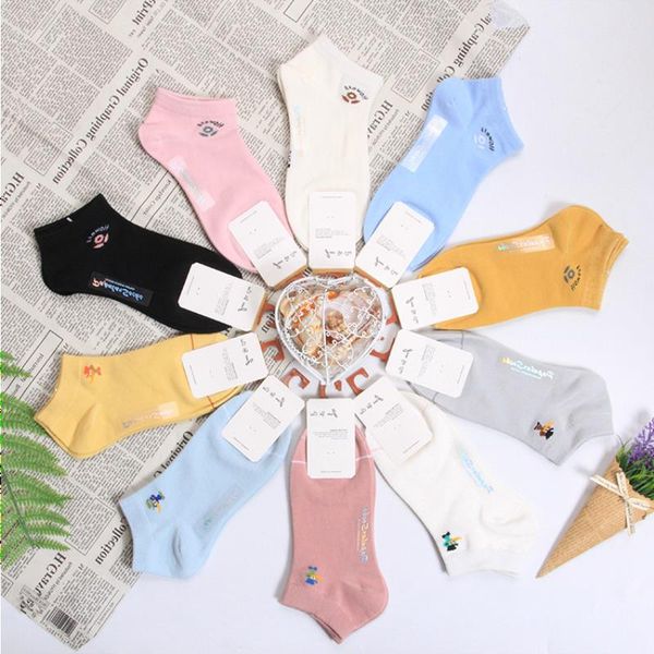 

junyicai new sweat-absorbent and socks shallow cotton summer boat spring breathable casual fashion mouth ladies drfnu