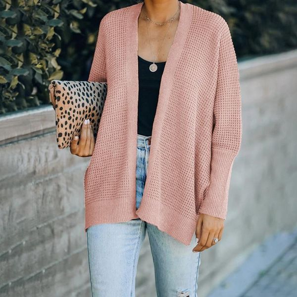 

women's knits & tees monerffi batwing sleeve boho knitted cardigan solid holiday oversized 2021 autumn coat twist loose vintage long ca, White