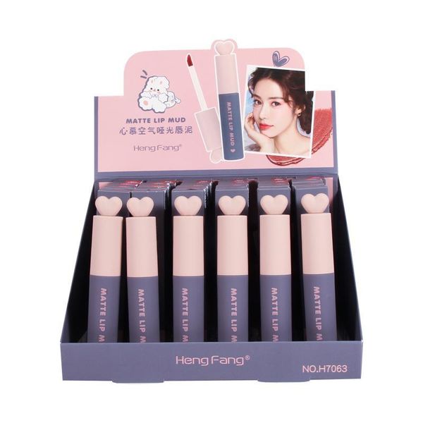 

lip gloss matte mud texture waterproof and sweat-proof rich color lipstick not dry stick long-lasting fade sweatproof tslm1