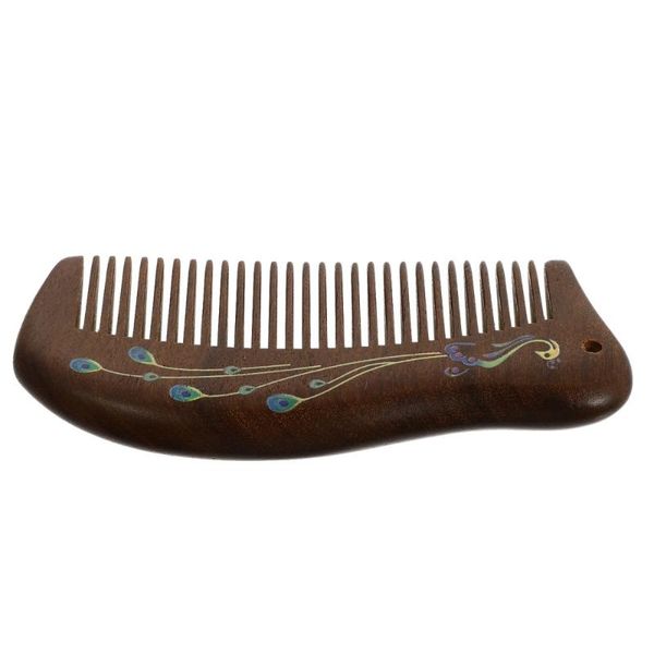 

hair brushes 1pc vintage sandalwood comb massaging tool for, Silver