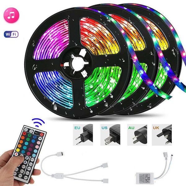 

strips led strip lights rgb-ic app bluetooth control, music sync for room, bedroom,kitchen,christmas decor