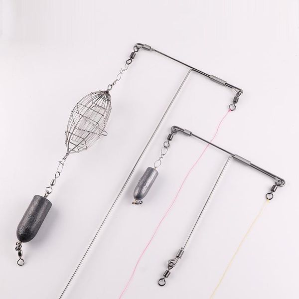 

braid line 2 pieces of multi-size stainless steel fishing arm thickened anti-winding t-shaped strong pull sea gear accessories