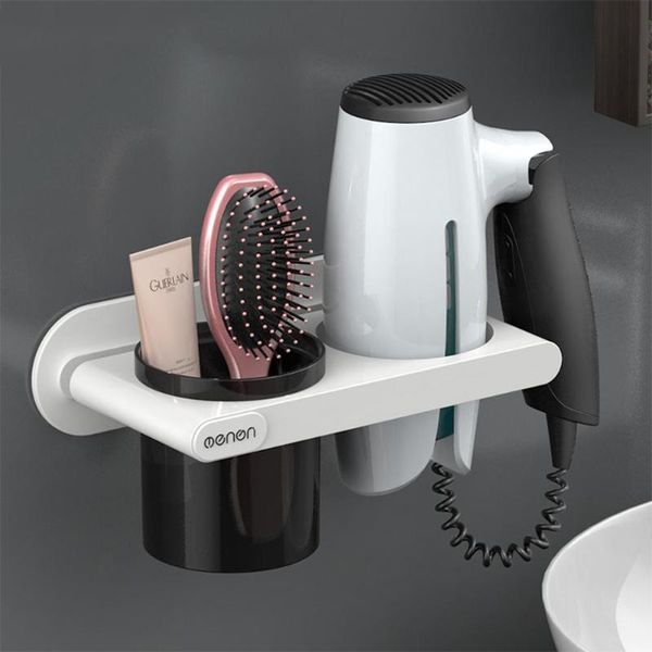 

bathroom storage & organization punching hair dryer holder for toilet shelf