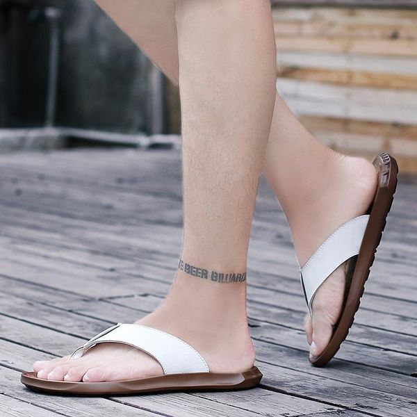 

slippers sandals men sandal shoes sandalias de casa for man para hombre sandales cuir sandali uomo summer beach deportivas, Black