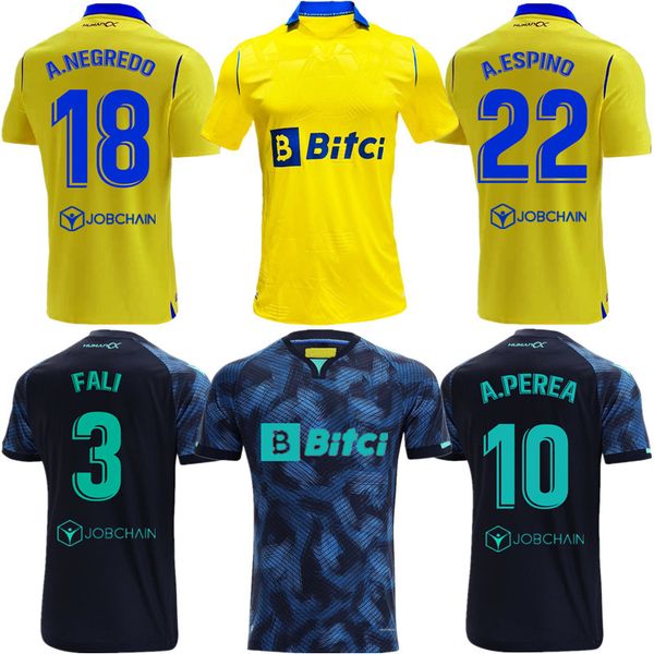 

camisetas a.perea soccer jersey 2021 22 Ã¡lex lozano cÃ¡diz i.alejo alarcÃ³n football shirt kit andone sobrino a.negredo sÃ¡nchez jÃ¸nsson a.espi, Black;yellow