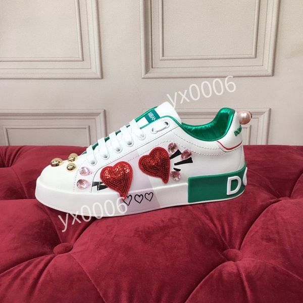 

designer fashion espadrilles casual shoes white black mens women flats lace up platform oversized suede sneaker hc200904, Red;white