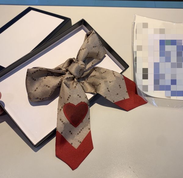 

beautiful silk handbag bag scarf headbands women letter flower scraves grade hair bands 8x120cm without box red love, Blue;gray