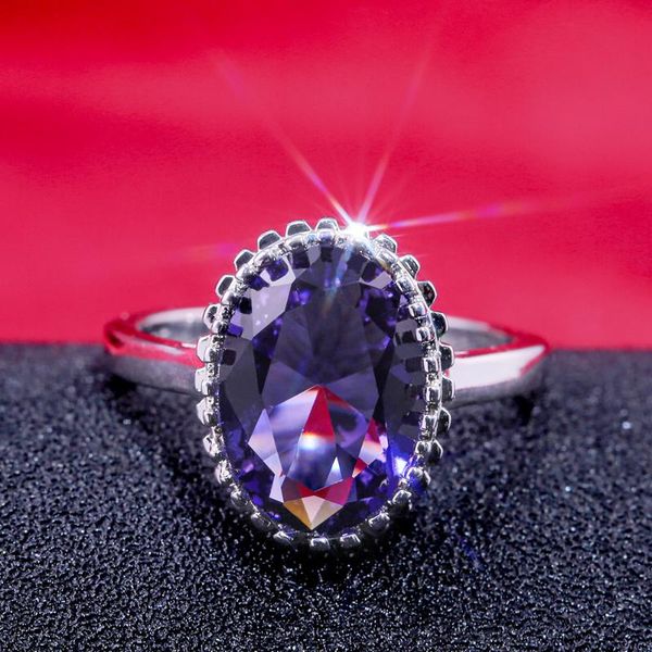 

cluster rings moonrocy cz crystal vintage wedding rose gold color purple cubic zirconia party jewelry for women drop wholesale, Golden;silver
