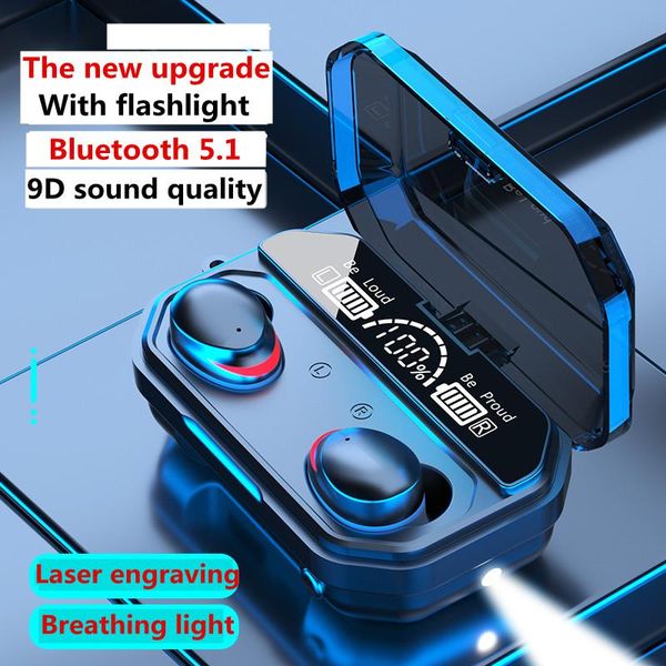 

tws wireless headphones 5.1 noise canceling fone de ouvido 9d kablosuz ear phones headset gamer earphones with microphone &