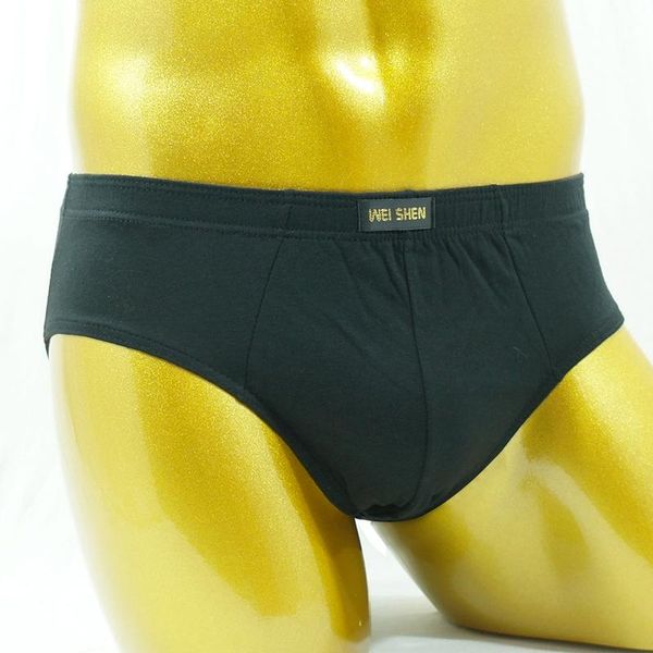 

underpants men's underwear pure comfortable briefs solid color shorts man panty sissy panties for men gay, Black;white