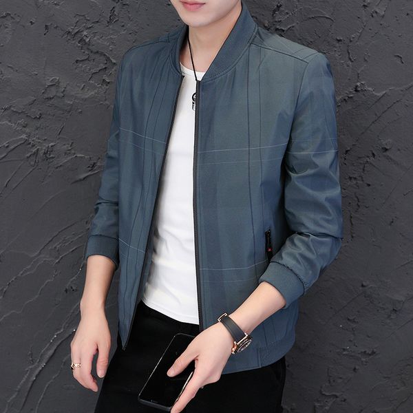 

large men's casual jacket in spring and autumn, Black;brown