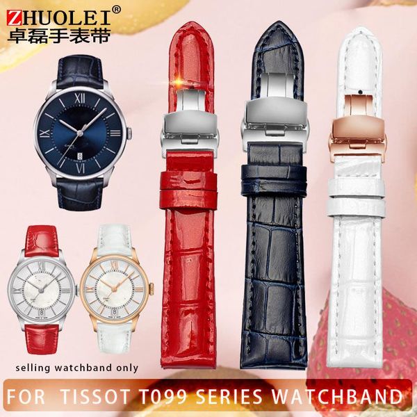 

watch bands leather wristband for 1853 women's t099 watchband men's t099207 |407_|t068427a band strap 16mm 21mm, Black;brown