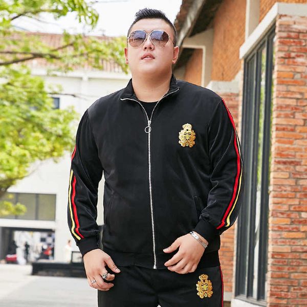 

plus size men's fat guy jacket fat casual extra large stand collar jacket extra large, Black;brown
