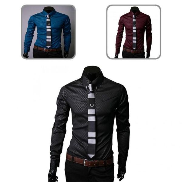 

men's casual shirts wear resistant great quick dry spring shirt single-breasted all match for dating, White;black
