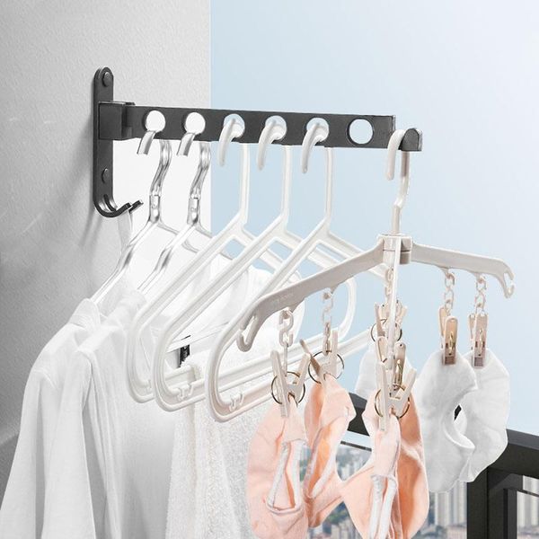 

clothes hanger rack hangers for drying horse small hole wall hanging & racks