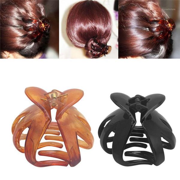 

women ocs hair claw hairpin clip lady solid fashion plastic styling tools hairpin1